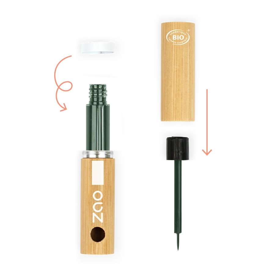 Pinceau à Lèvres Testeur Zao Bio - Poils Synthétiques, Manche En Bois, Très Peu Servi
